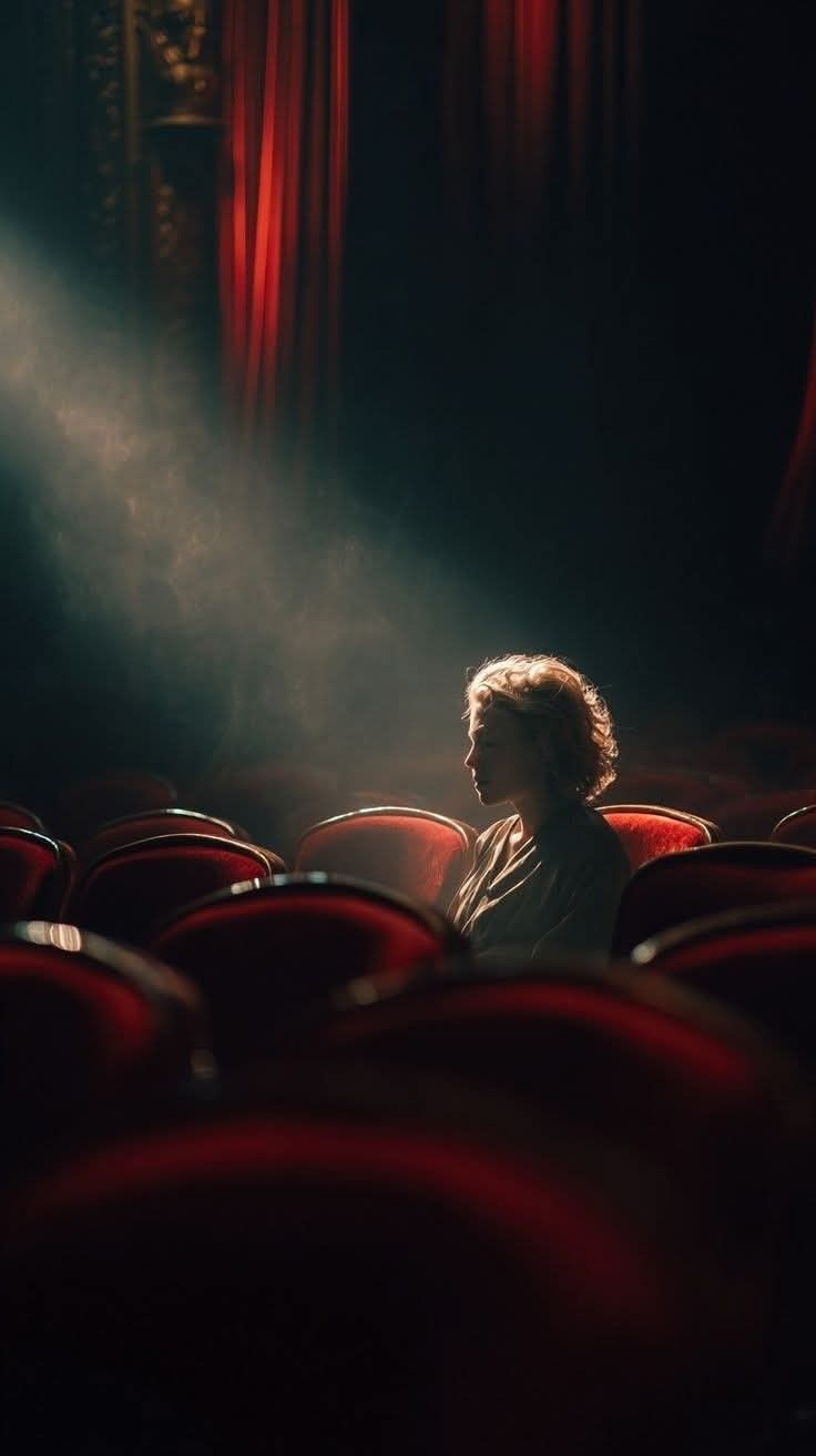 Plateia de teatro com luz dramática — imagem ilustrativa